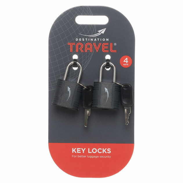 Image of WHSmith Black Key Lock 2 Pack