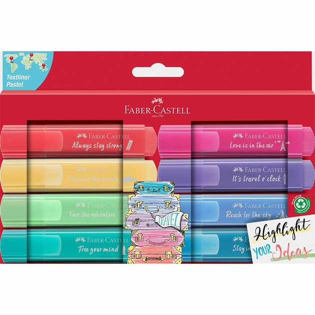 Faber-Castell Sustainable Textliner Pastel Highlighters (Pack of 8)