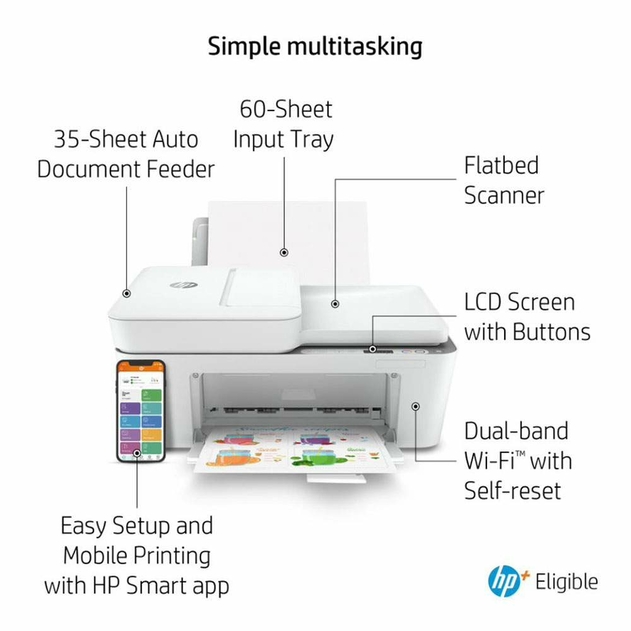 HP+ DeskJet 4120e All In One Wireless Printer with 6 Months of Instant Ink with HP+ | WHSmith