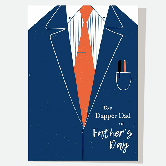 Image of Dotty About Paper Dapper Blue Suit Dad Father's Day Card