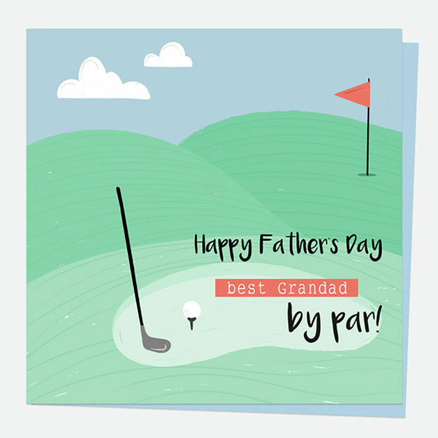 Image of Dotty About Paper Golf Best Grandad by Par Father's Day Card