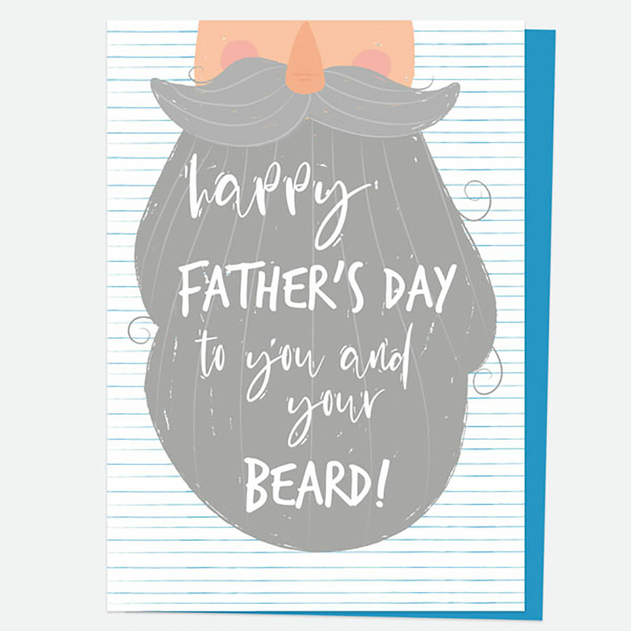 Image of Dotty About Paper Grey Beard Father's Day Card