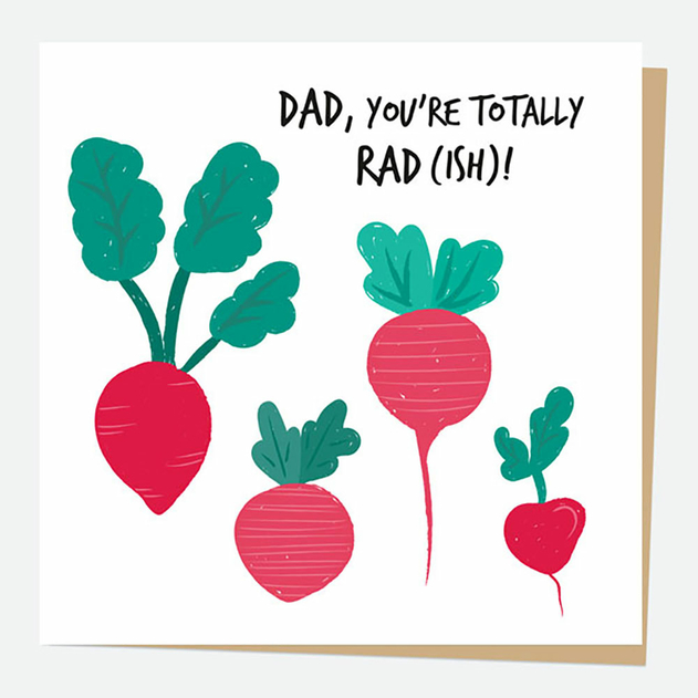 Image of Dotty About Paper Totally Radish Dad Father's Day Card