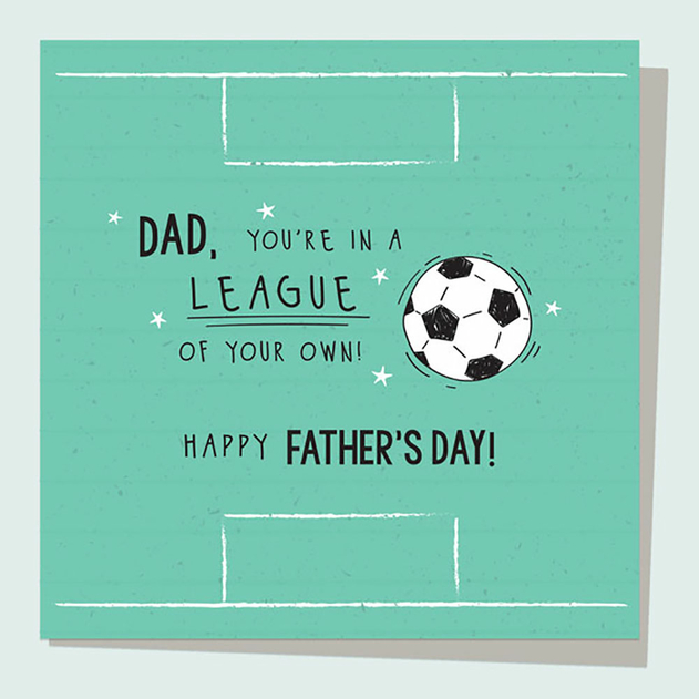 Image of Dotty About Paper Dad, You're In A League Of Your Own Father's Day Card