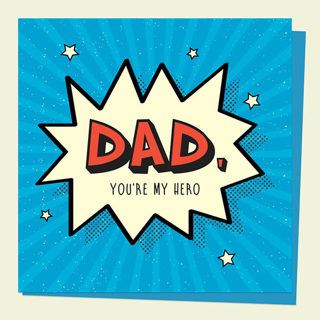 Image of Dotty About Paper Hero Comic Father's Day Card