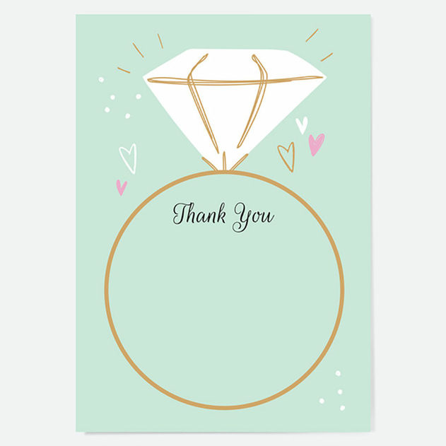 Image of Dotty About Paper Engagement Thank You Cards Nice Ring To It