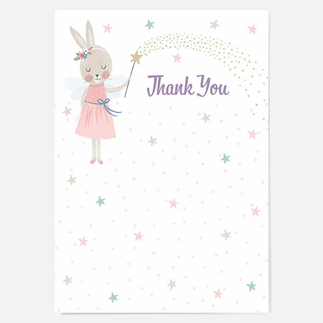 Image of Dotty About Paper Ready to Write Kids Thank You Cards Flopsy Bunny (Pack of 10)