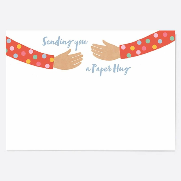 Image of Dotty About Paper Sending A Paper Hug Paper Hug Charity Note Cards (Pack of 10)