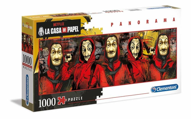 Image of Clementoni Money Heist Panorama 1000 Piece Jigsaw Puzzle