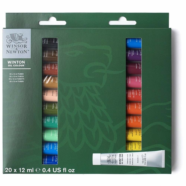 Winsor & Newton Winton Oil Colour Set of 20x12ml Paint Tubes