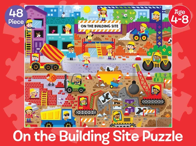 Image of WHSmith On The Building Site 48 Piece Jigsaw Puzzle