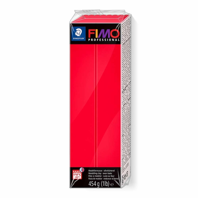 STAEDTLER FIMO Professional Modelling Clay 454g True Red