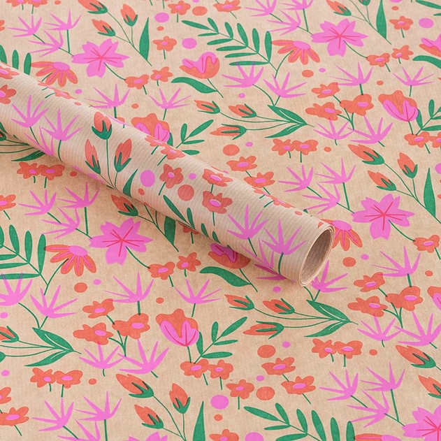 Eco-Wrap x INKU Recycled and Recyclable Wild Wrapping Paper 4m image