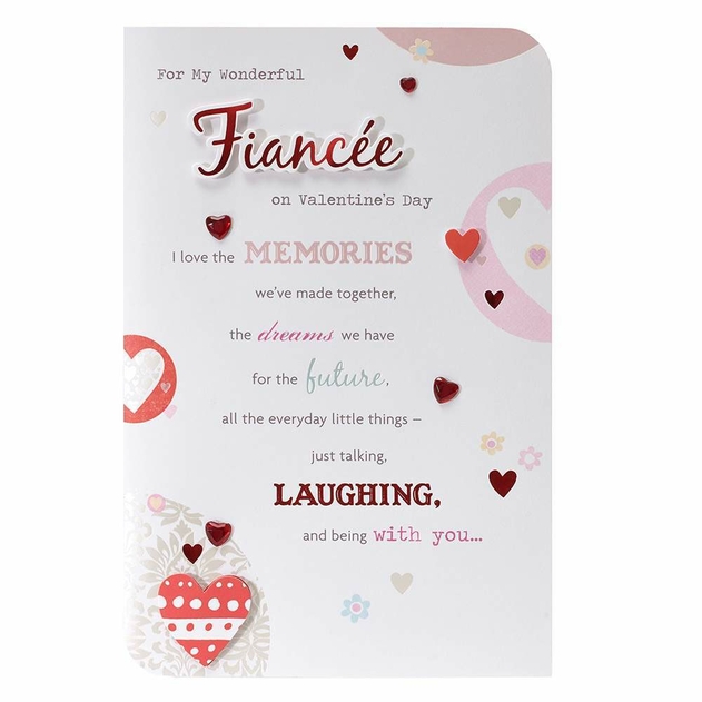 Image of UK Greetings Fiancee Valentine's Day Card