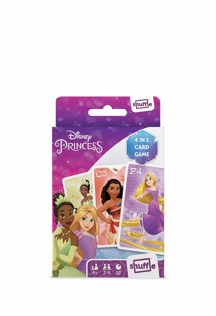Image of Shuffle Fun 4 In 1 Princess Card Game