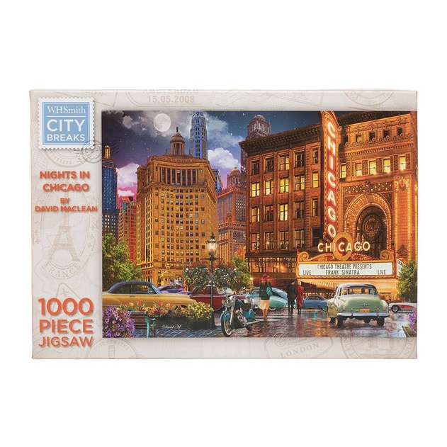Image of WHSmith Nights In Chicago 1000 Piece Jigsaw Puzzle
