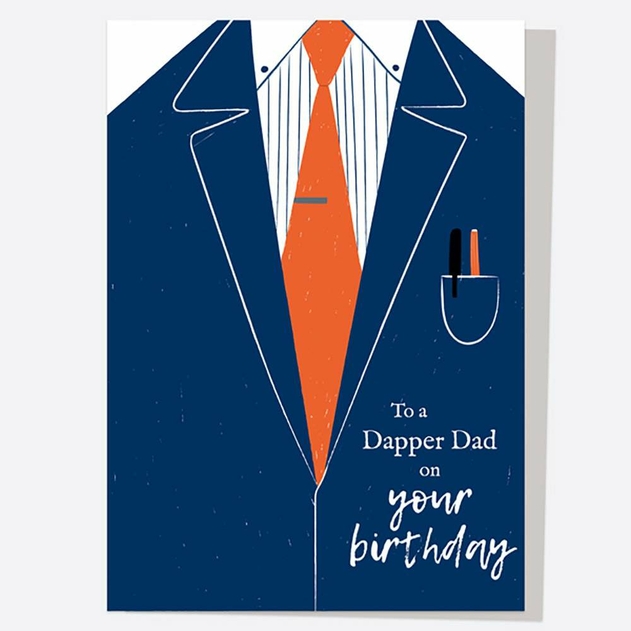 Image of Dotty About Paper Dad Birthday Dapper Blue Suit Card
