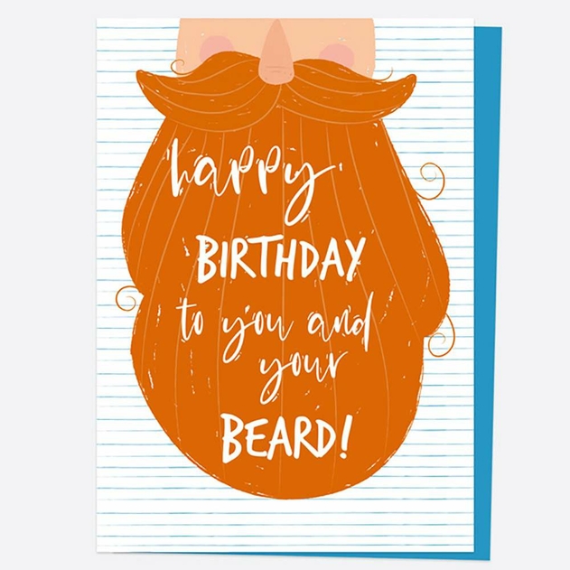 Image of Dotty About Paper General Birthday Ginger Beard Card