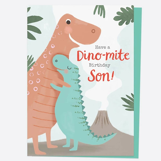 Image of Dotty About Paper Dinosaur Land Dinomite Birthday Son Card