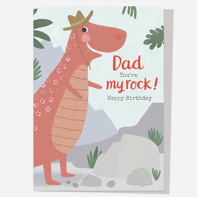 Image of Dotty About Paper Dinosaur Land Dad You're My Rock Card