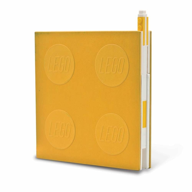 Image of Lego Yellow Locking Notebook with Gel Pen