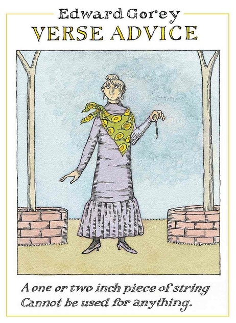 Image of Pomegranate Edward Gorey: Verse Advice Boxed Notecards