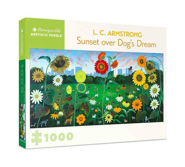 Image of Pomegranate L. C. Armstrong: Sunset Dog's Dream 1000 Piece Jigsaw Puzzle