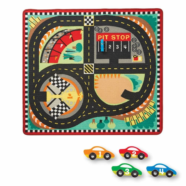 Image of Melissa & Doug Around The Race Track Rug