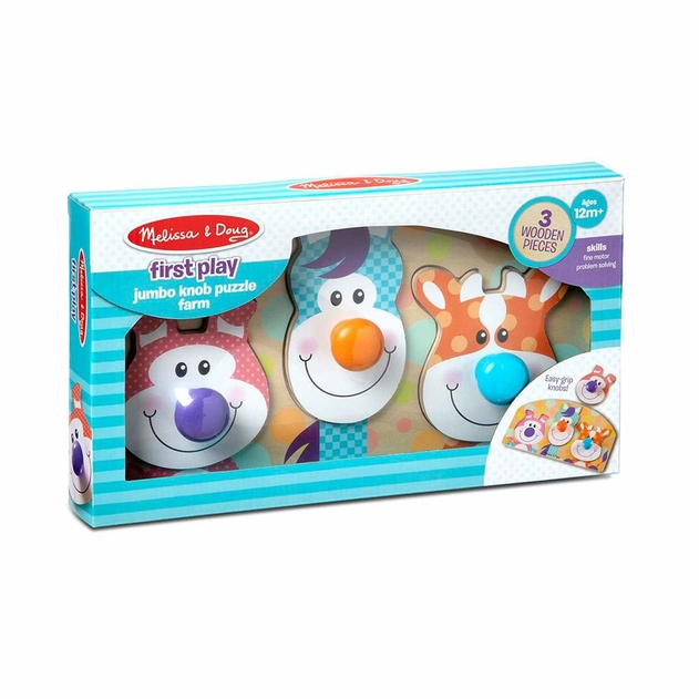 Image of Melissa & Doug First Play Large peg puzzle - Farm