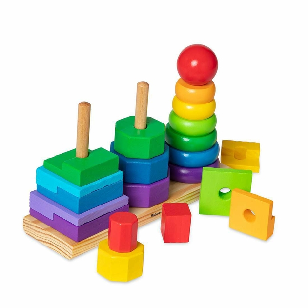 Image of Melissa & Doug Geometric Stacker