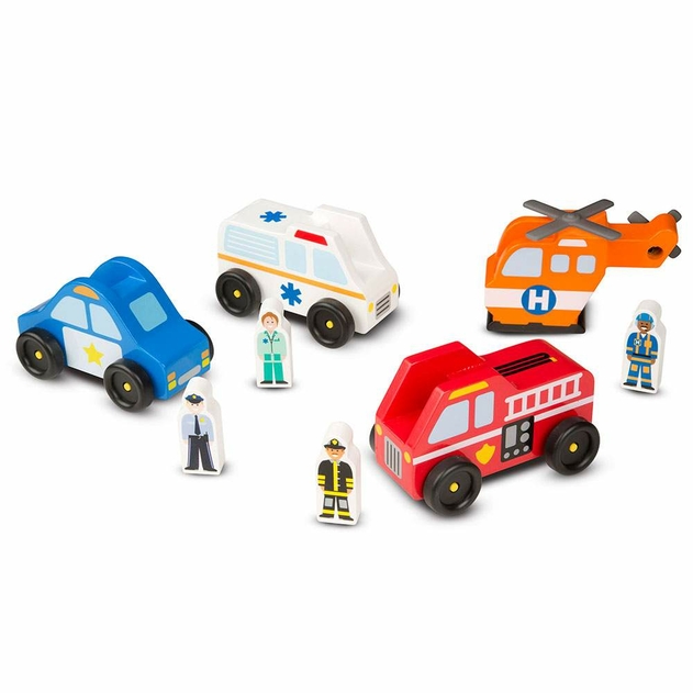 Image of Melissa & Doug Emergency Vehicle Set