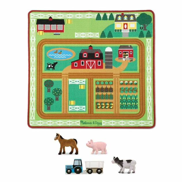 Image of Melissa & Doug Around the Barnyard Farm Rug