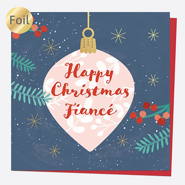 Image of Dotty About Paper Baubles and Berries Fiance Christmas Card