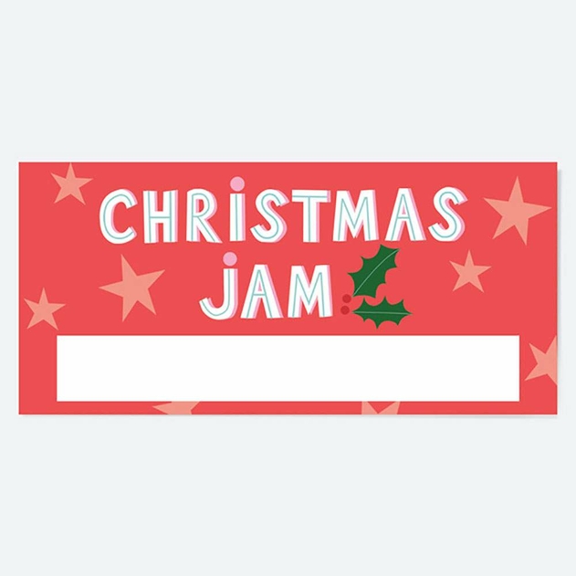Image of Dotty About Paper Yuletide Typography Jar Labels Pack of 12
