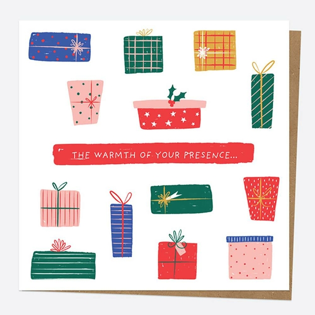Image of Dotty About Paper Christmas Brights Presents Christmas Card