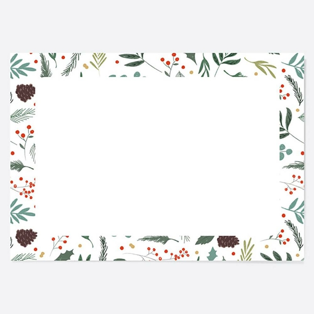 Image of Dotty About Paper Festive Foliage Christms Note Cards Pack of 10