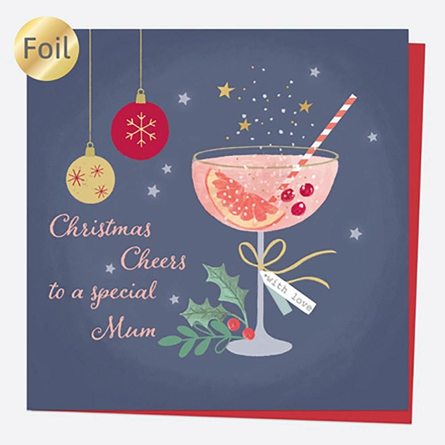 Image of Dotty About Paper Festive Fizz Champagne Special Mum Christmas Card