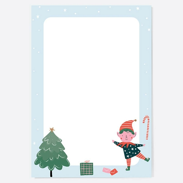 Image of Dotty About Paper Elf Notelet Writing Set Pack Of 20