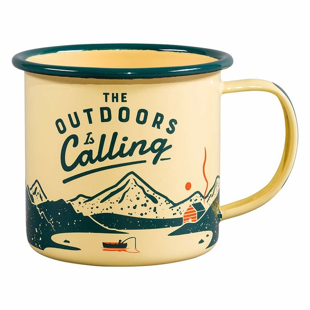 Image of Gentlemen's Hardware Outdoors is Calling Enamel Mug
