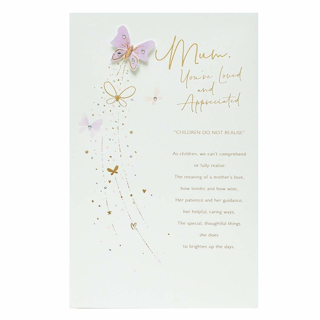 Image of UK Greetings Butterfly Mother's Day Card