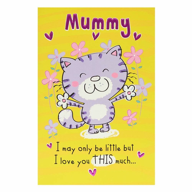 UK Greetings Pop Up Cat Mummy Mother's Day Card