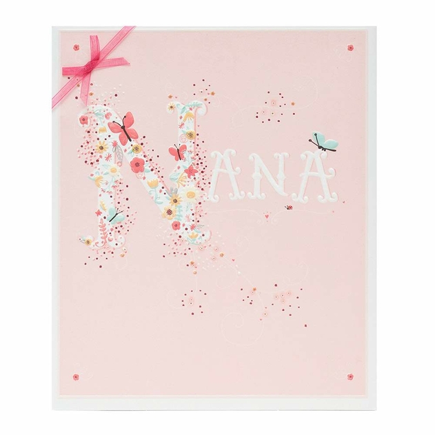 Image of UK Greetings Floral Nana Mother's Day Card