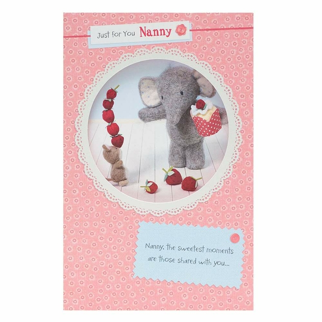 Image of UK Greetings Elliot & Buttons Nanny Mother's Day Card
