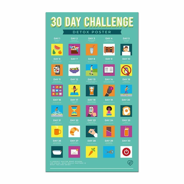 Image of 30 Day Detox Scratch Poster