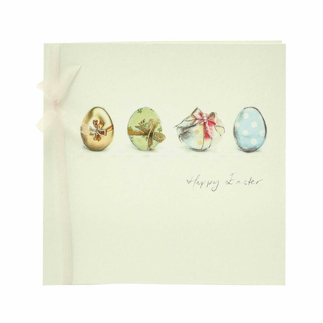 Image of UK Greetings Beautifully Illustrated Eggs Happy Easter Easter Card