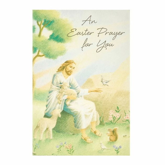 Image of UK Greetings Beautifully Illustrated Religious Prayer Easter Card