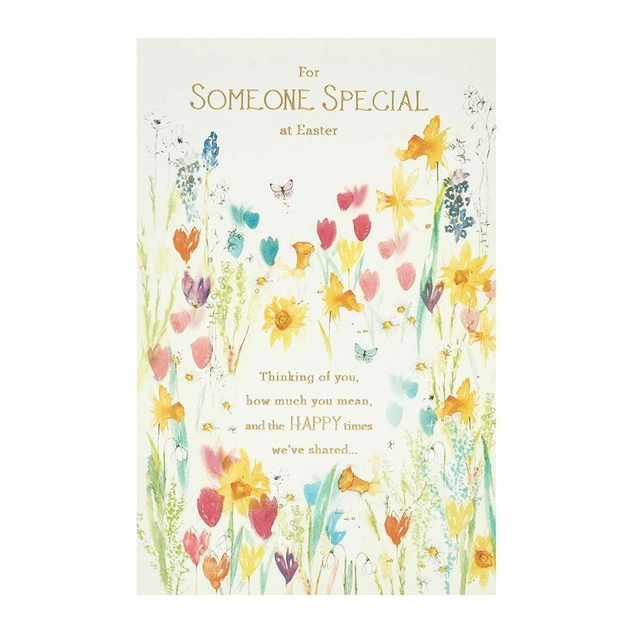 Image of UK Greetings Someone Special Beautiful Floral Easter Card