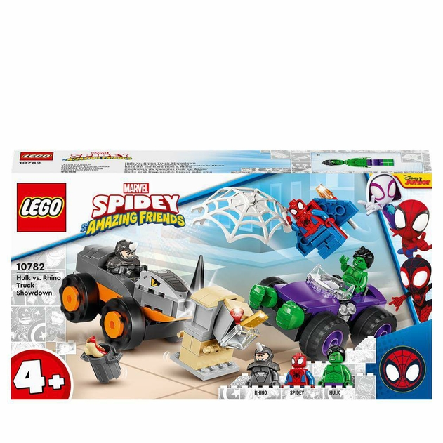 Image of LEGO Marvel Hulk vs. Rhino Showdown Truck Set 10782