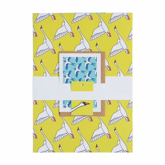 Image of Storigraphic Green Flock Gift Wrap Set