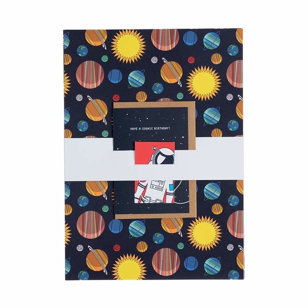 Image of Storigraphic Blast Off Gift Wrap Set